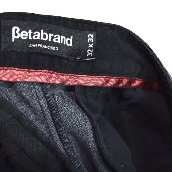 Betabrand Dress Pant Sweatpants 32x32 Charcoal Gray Stretch Trousers Tech Workwe - Picture 4 of 8